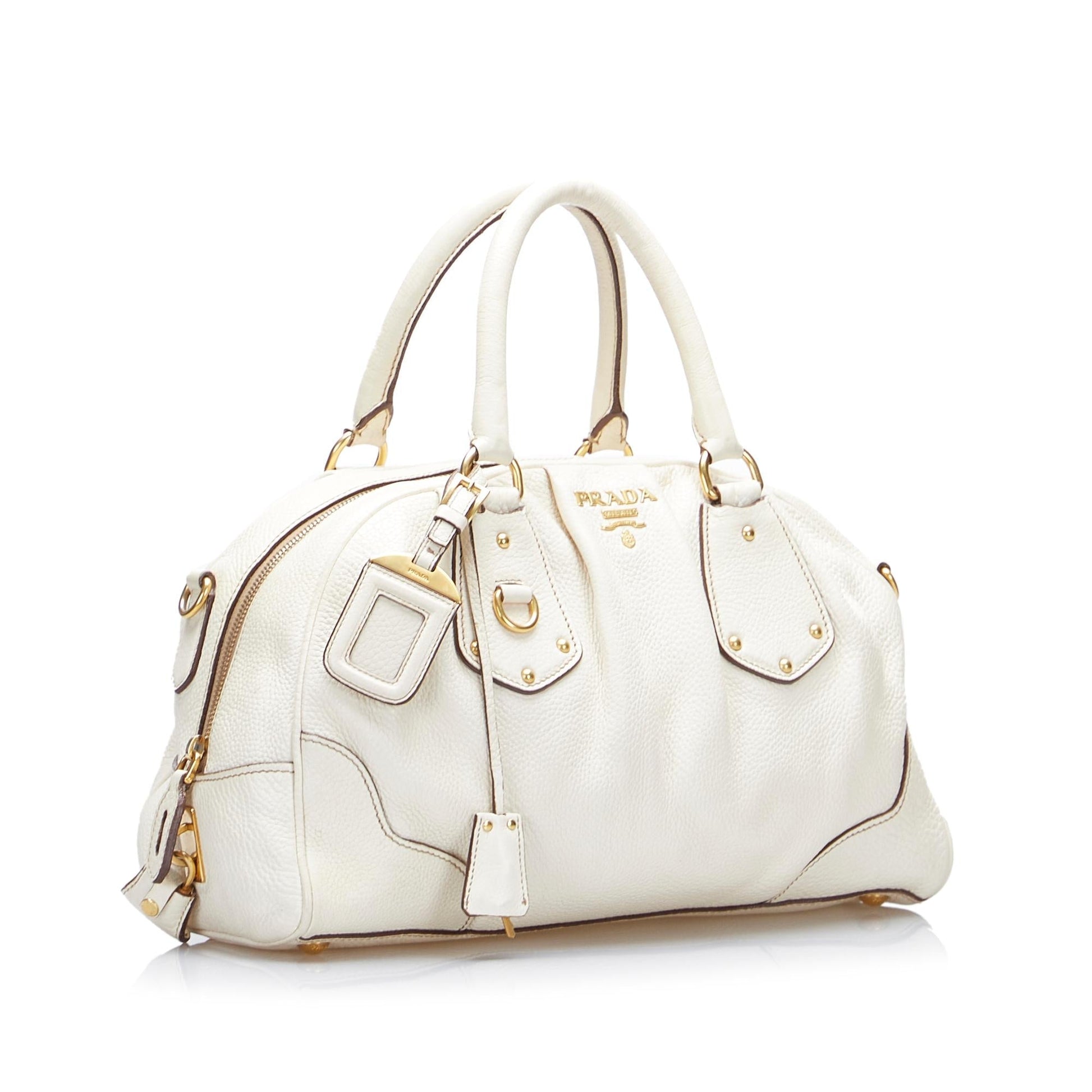 Prada Vitello Daino Satchel (SHG-Px67Ef)