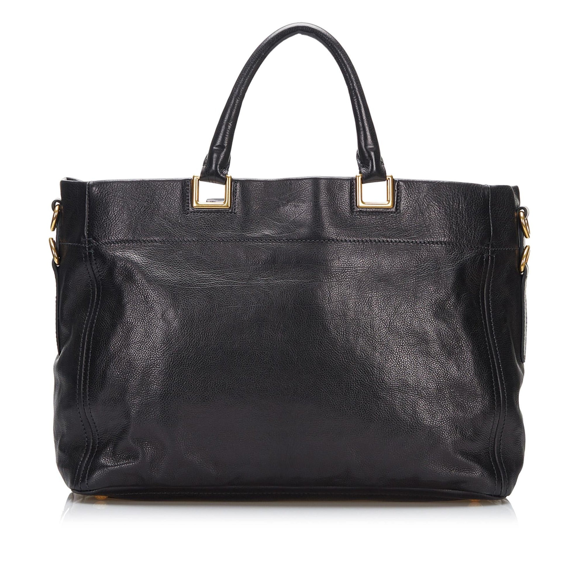 Prada Vitello Daino Satchel (SHG-0Oo1Ax)