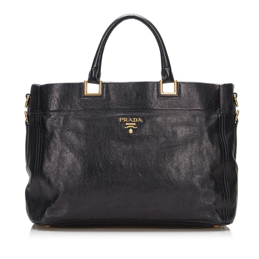 Prada Vitello Daino Satchel (SHG-0Oo1Ax)