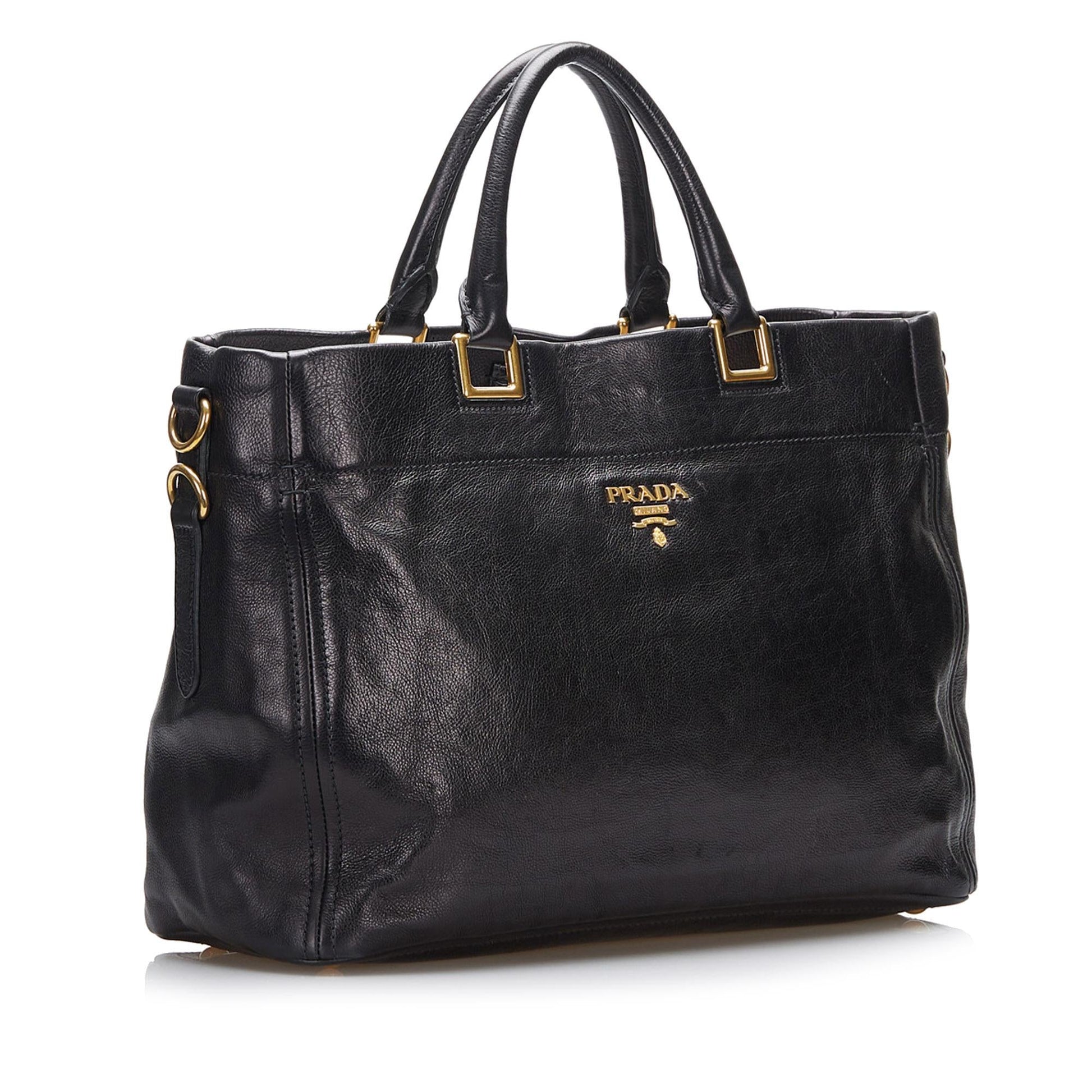 Prada Vitello Daino Satchel (SHG-0Oo1Ax)