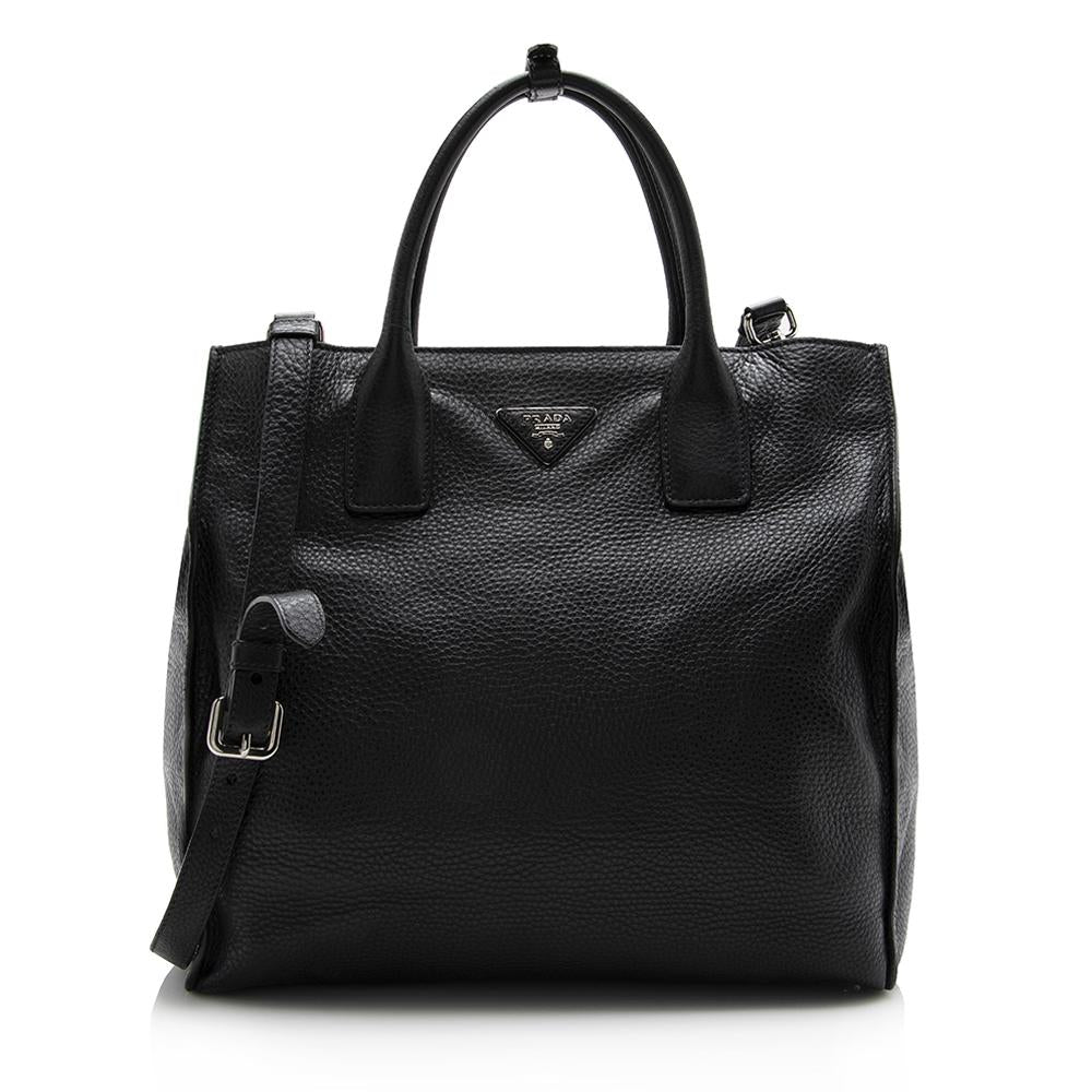 Prada Vitello Daino Shopping Tote  