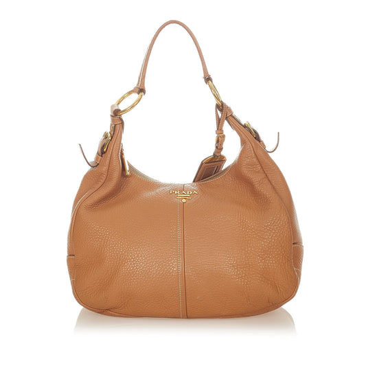 Prada Vitello Daino Shoulder Bag (SHG-24467)