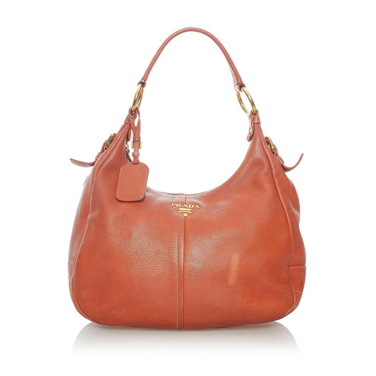 Prada Vitello Daino Shoulder Bag (SHG-30578)