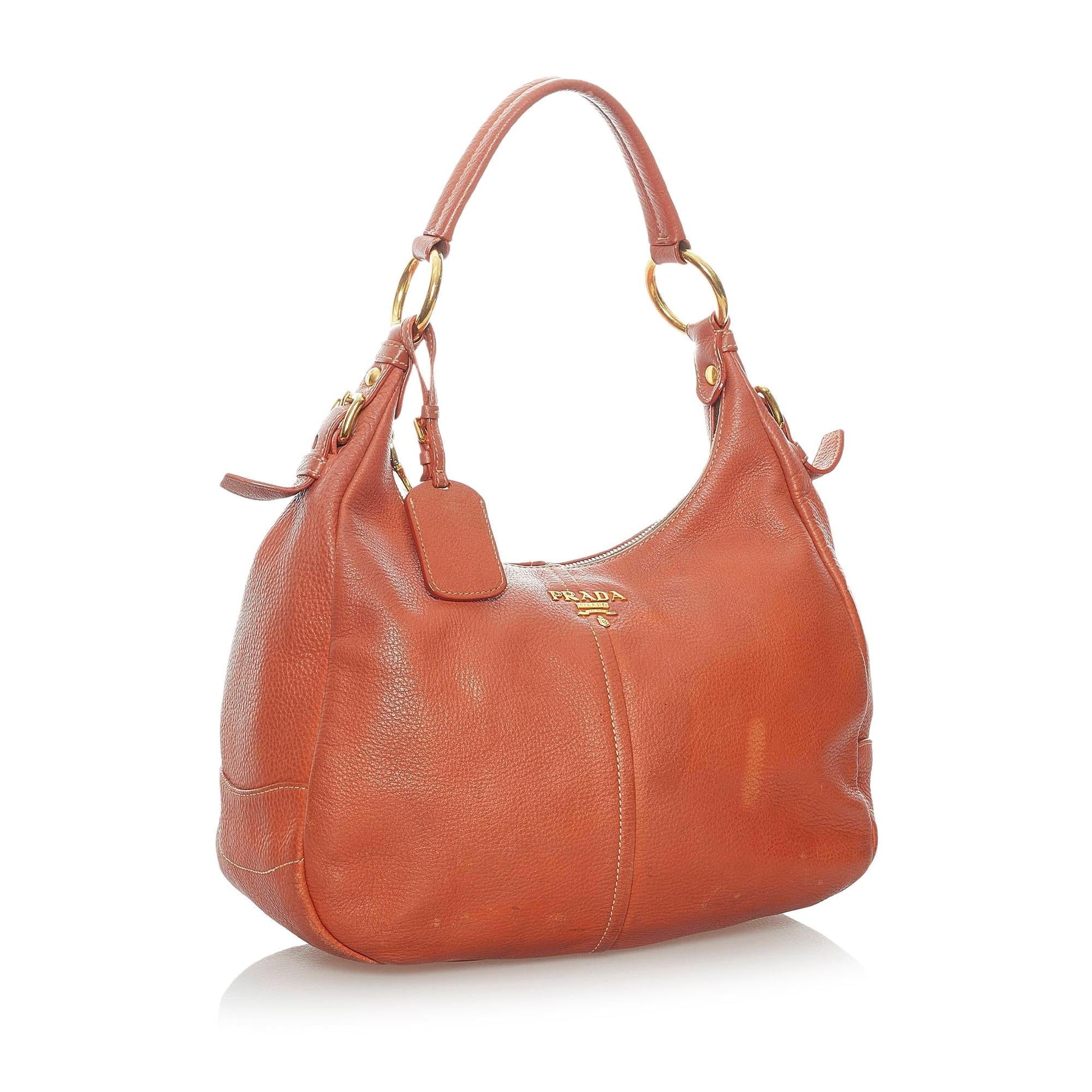 Prada Vitello Daino Shoulder Bag (SHG-30578)