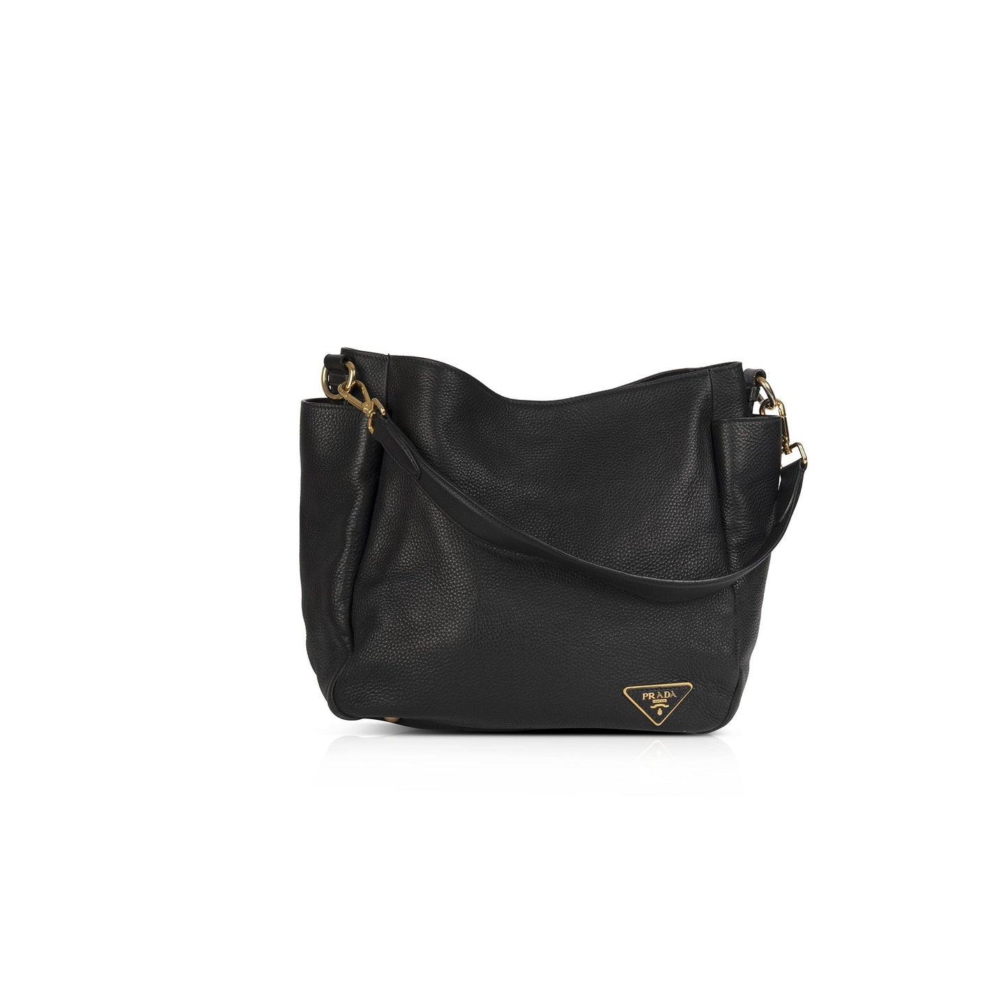 Prada Vitello Daino Side Pocket Hobo
