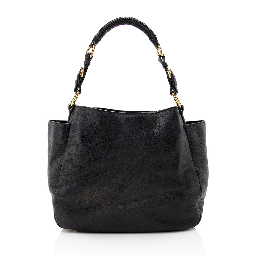 Prada Vitello Daino Side Pocket Hobo (SHF-21901)