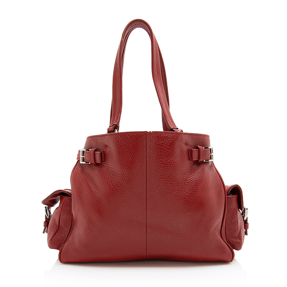 Prada Vitello Daino Side Pocket Tote - FINAL (SHF-19786)