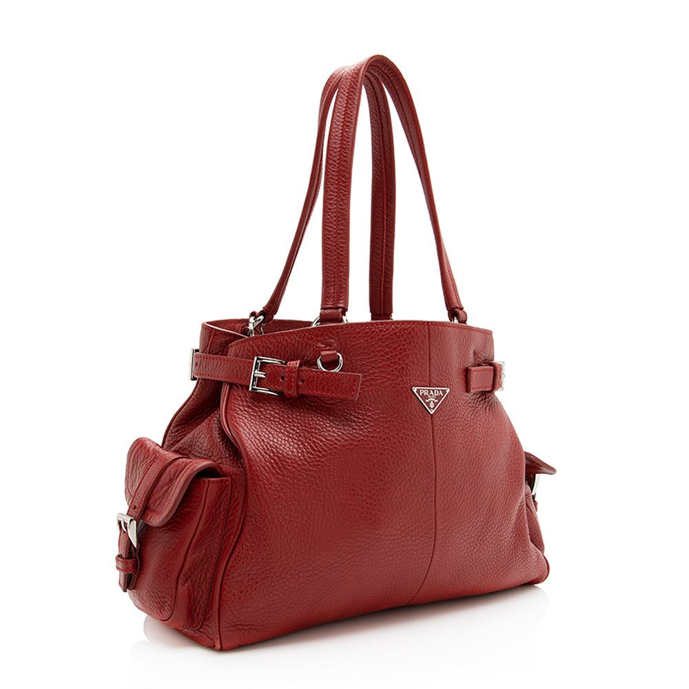 Prada Vitello Daino Side Pocket Tote - FINAL (SHF-19786)