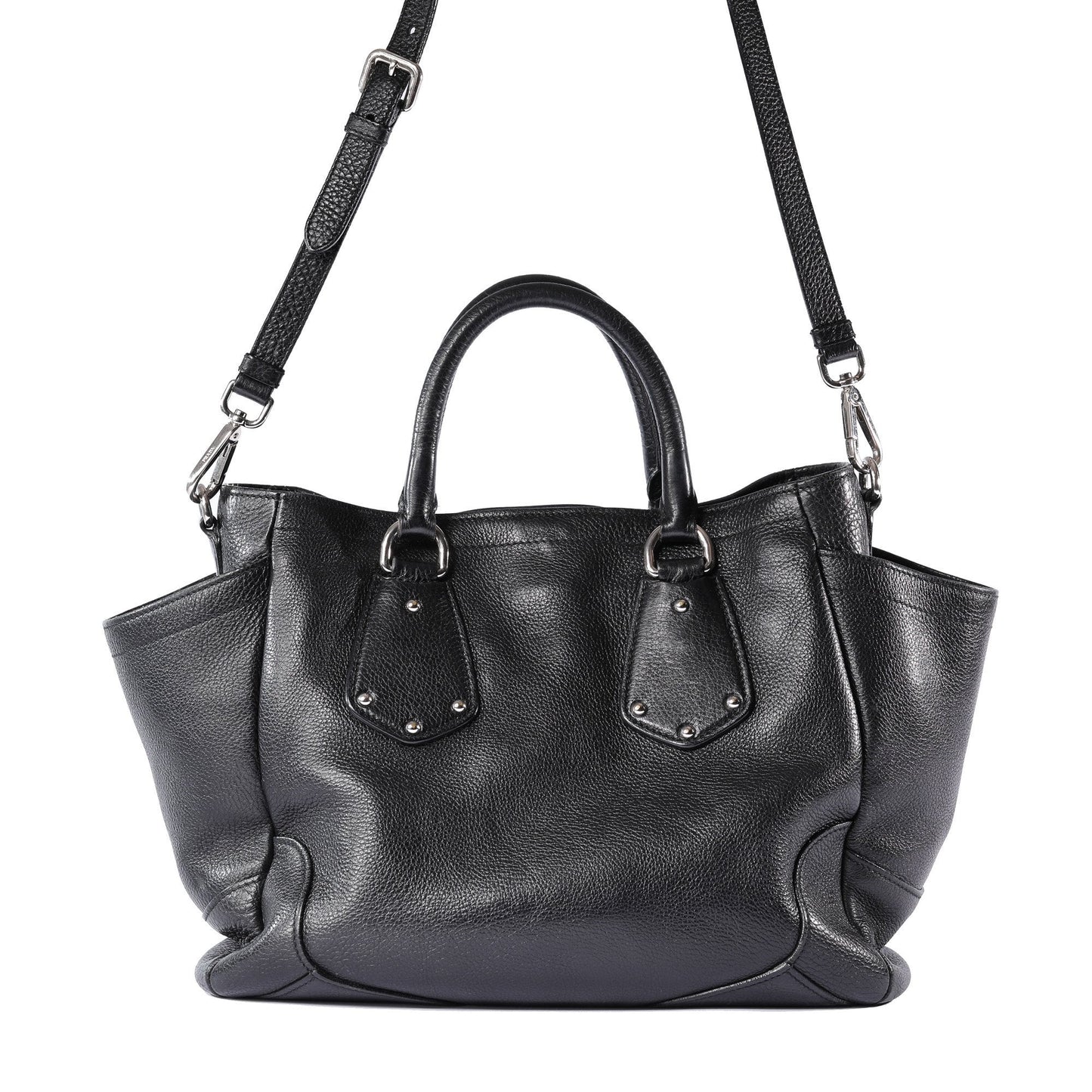 Prada Vitello Daino Side Pocket Tote