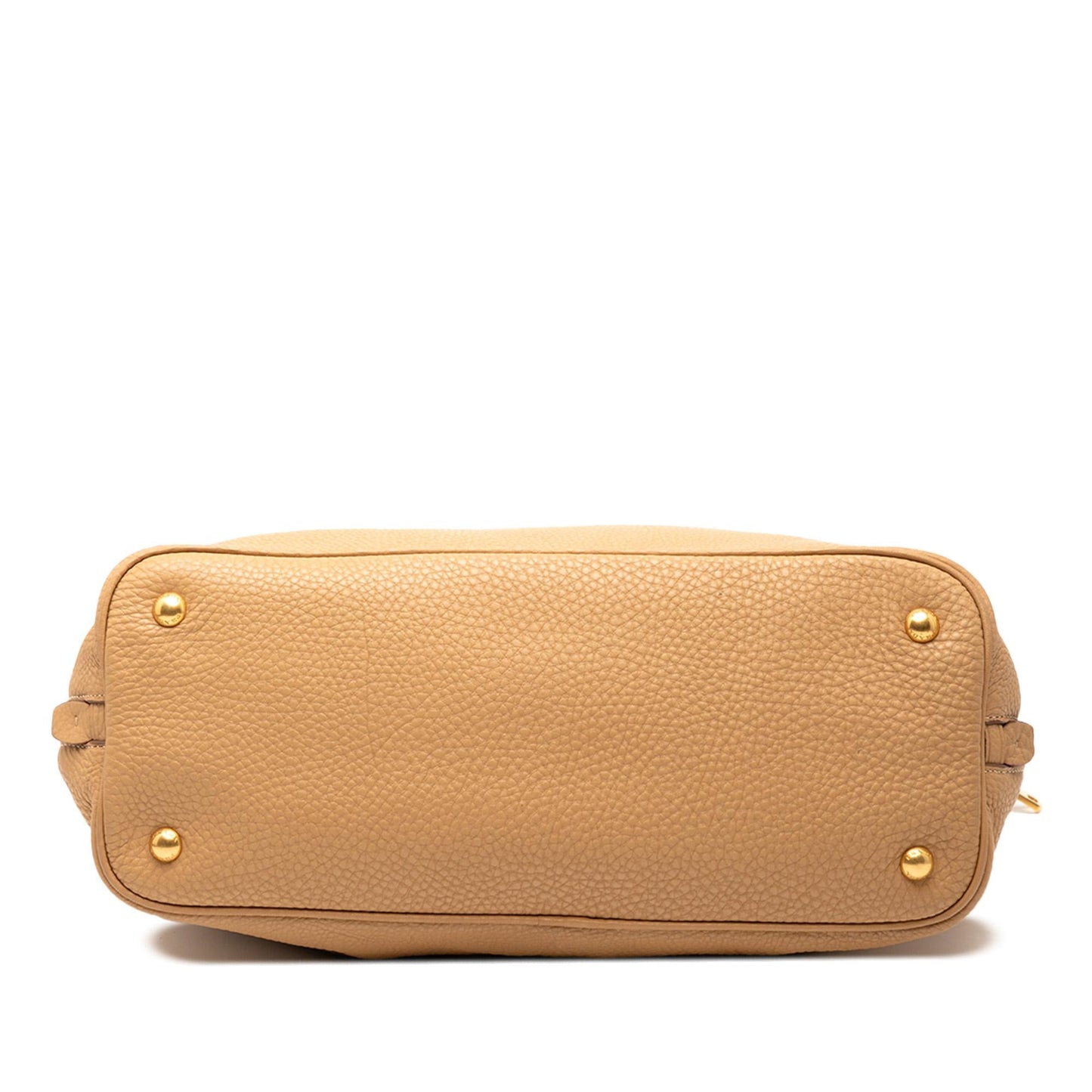 Prada Vitello Daino Side Zip Convertible Tote