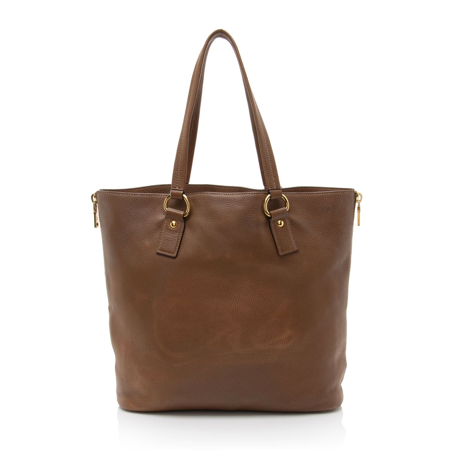 Prada Vitello Daino Side Zip Tote