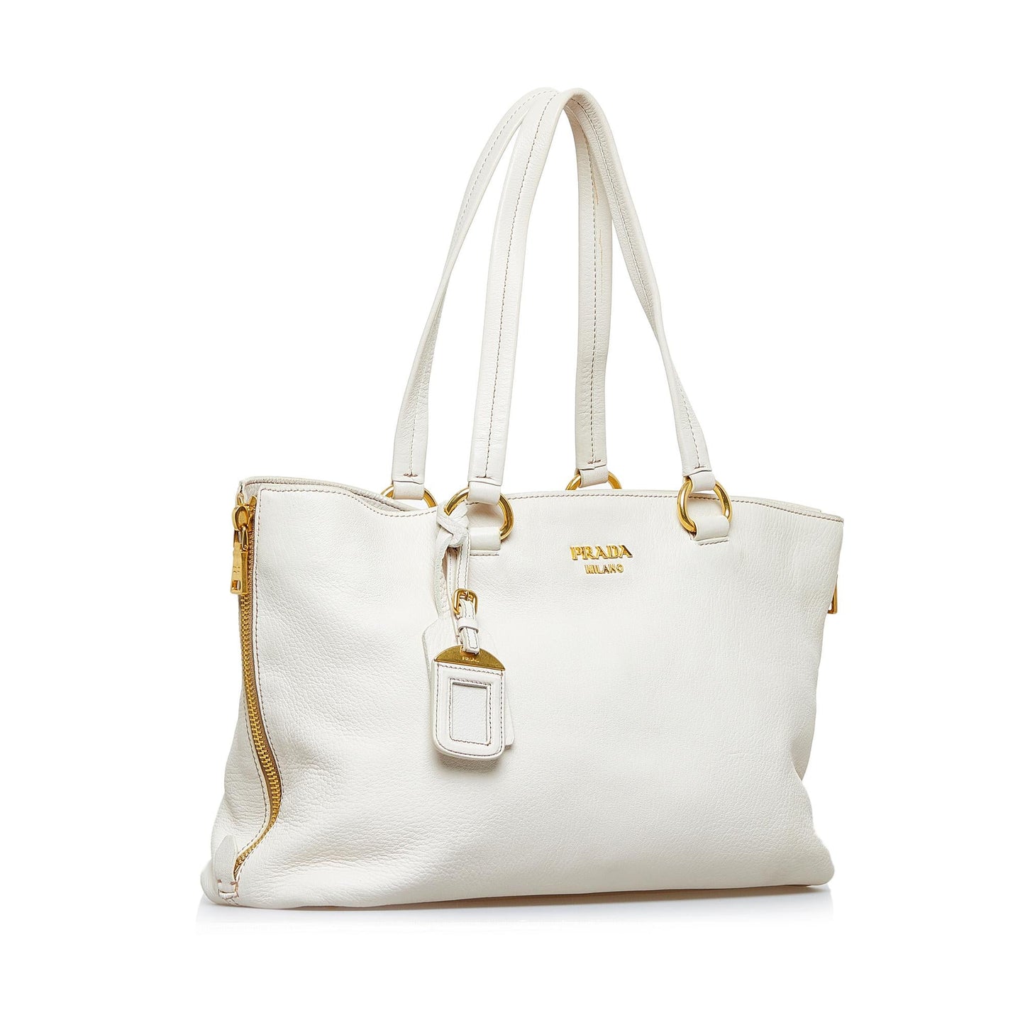 Prada Vitello Daino Size Zip Tote (SHG-yadT4k)