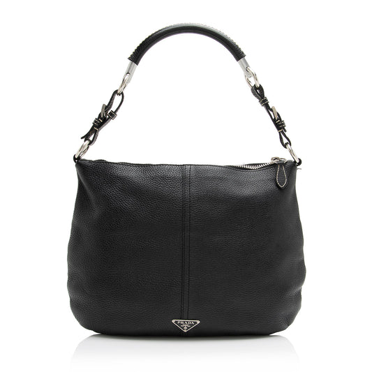 Prada Vitello Daino Small Hobo (SHF-23775)