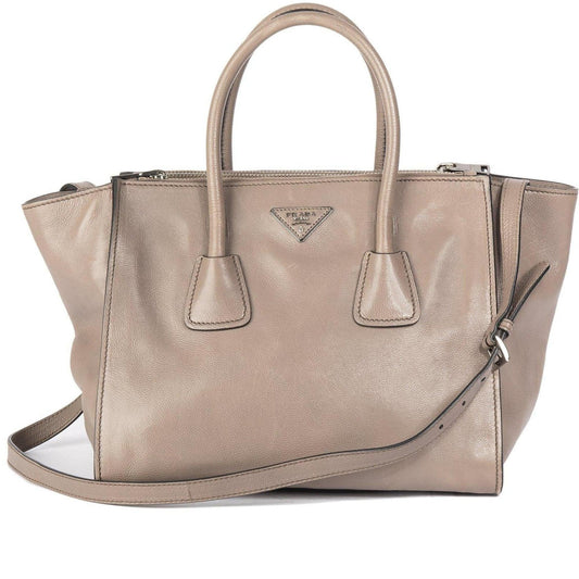 Prada Vitello Daino Twin Pocket Tote