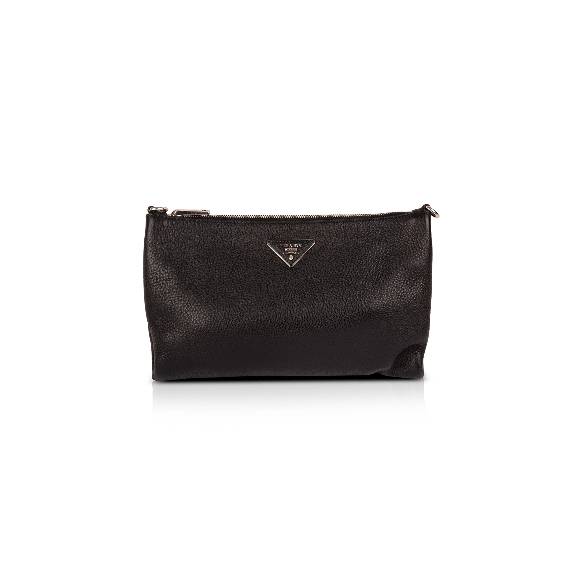 Prada Vitello Daino Zip Crossbody Bag