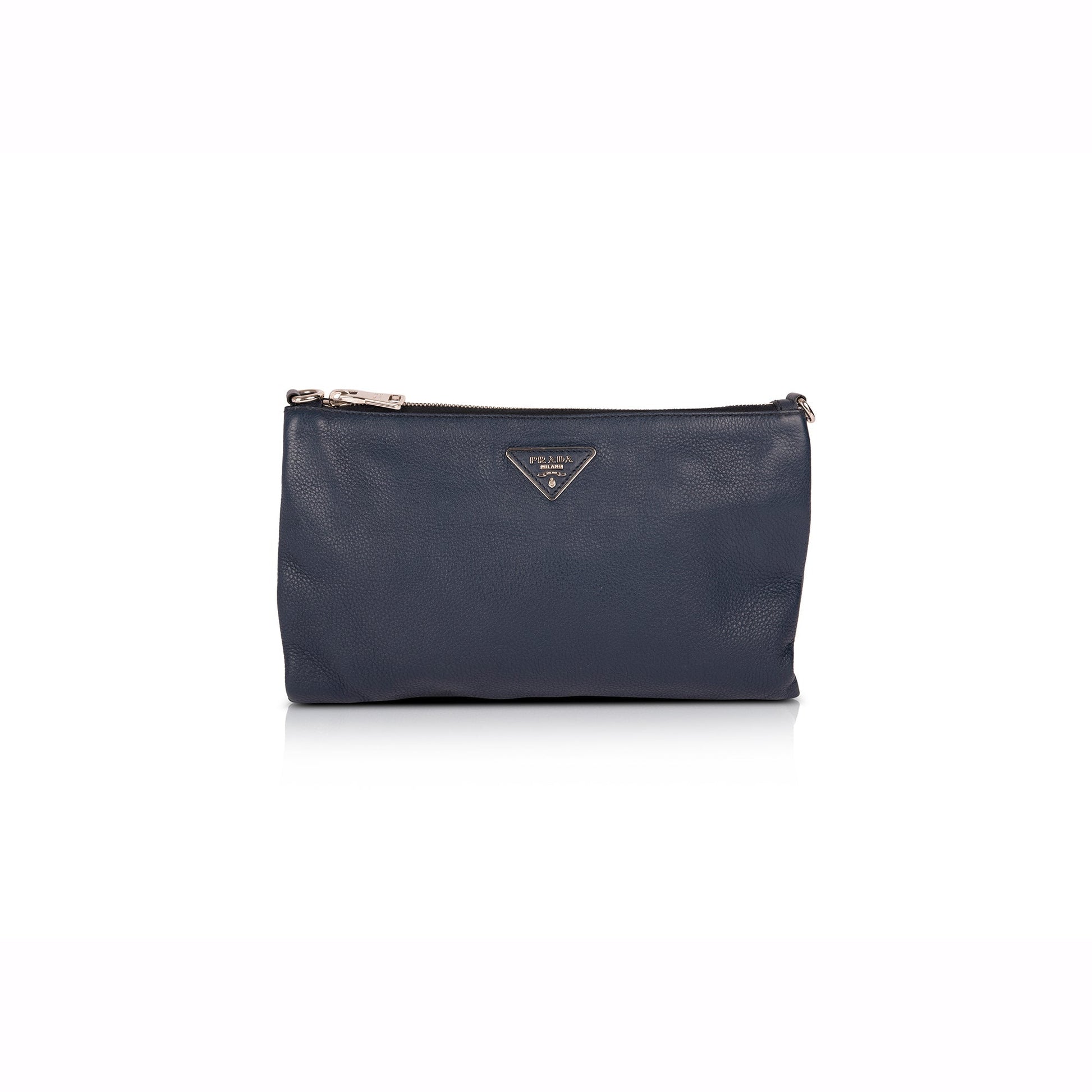 Prada Vitello Daino Zip Crossbody Bag
