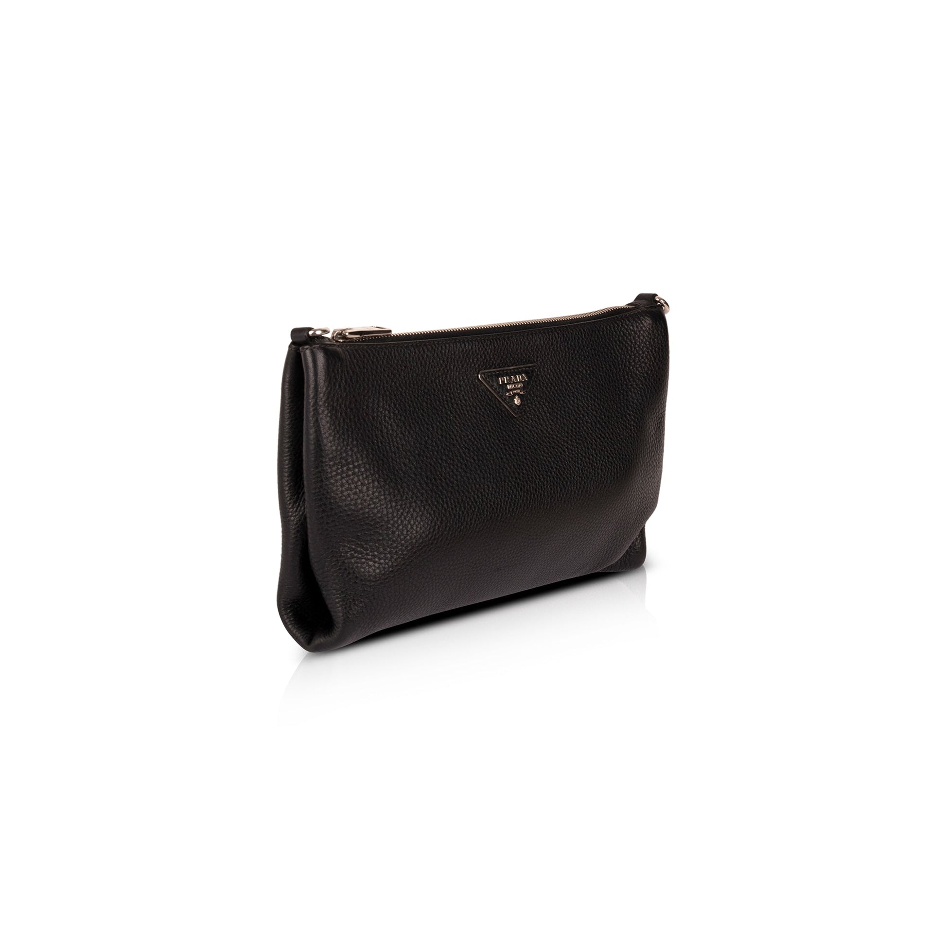 Prada Vitello Daino Zip Crossbody Bag