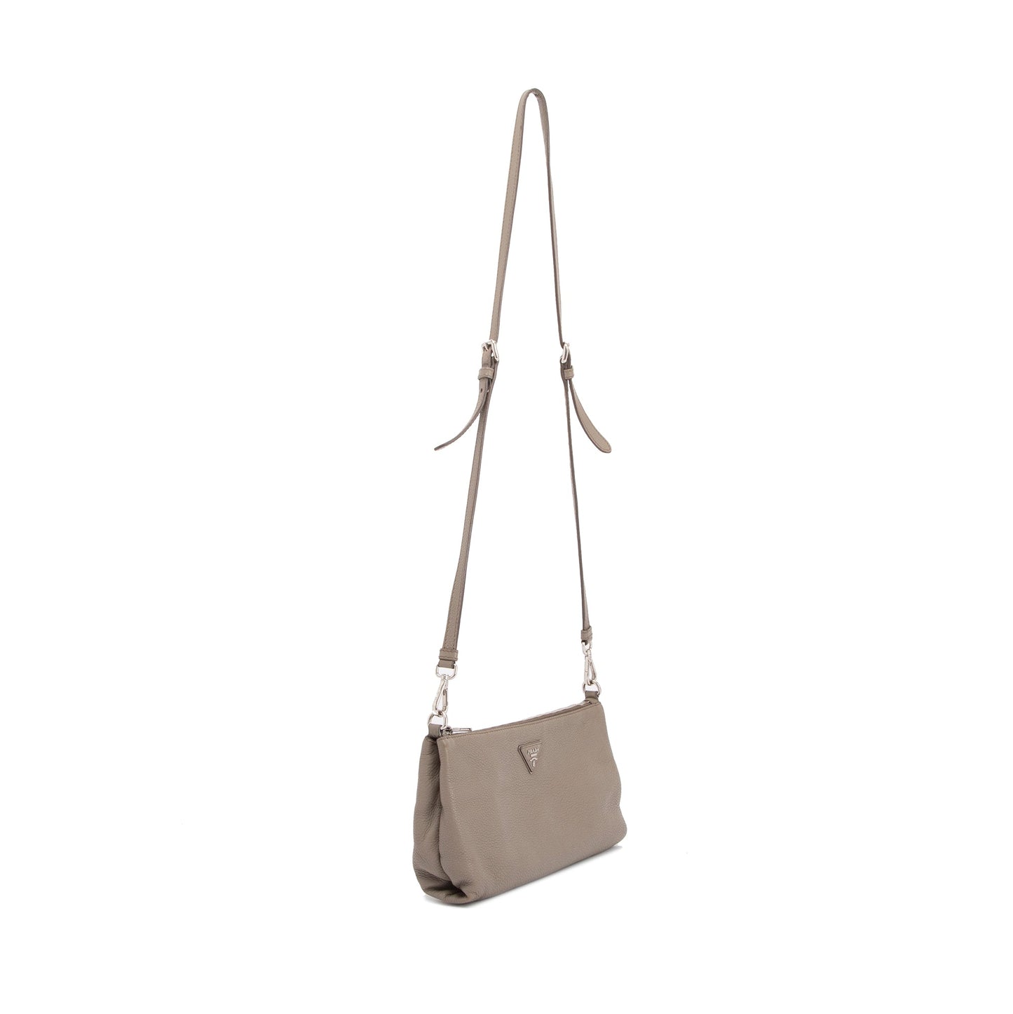 Prada Vitello Daino Zip Crossbody Bag