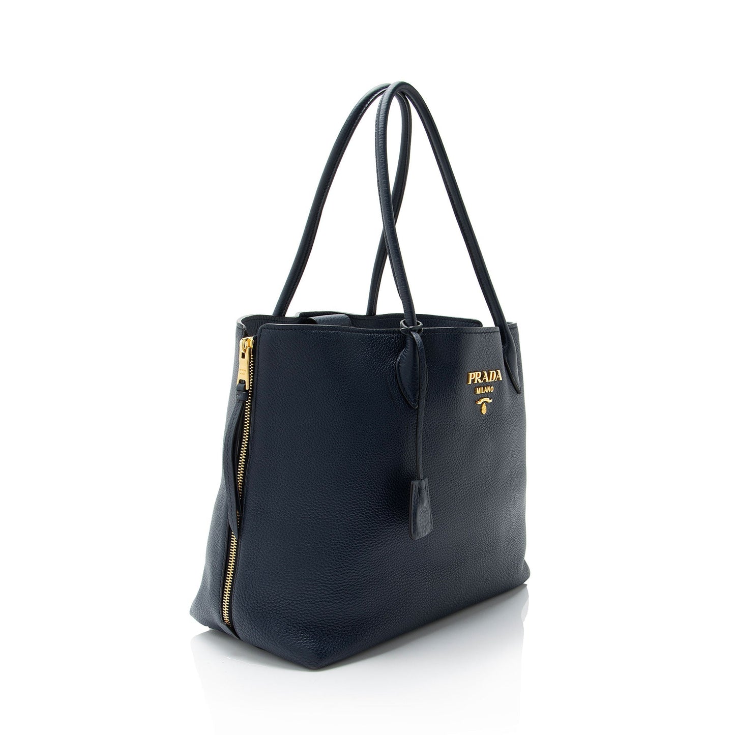 Prada Vitello Diano Top Handle Shopper Tote