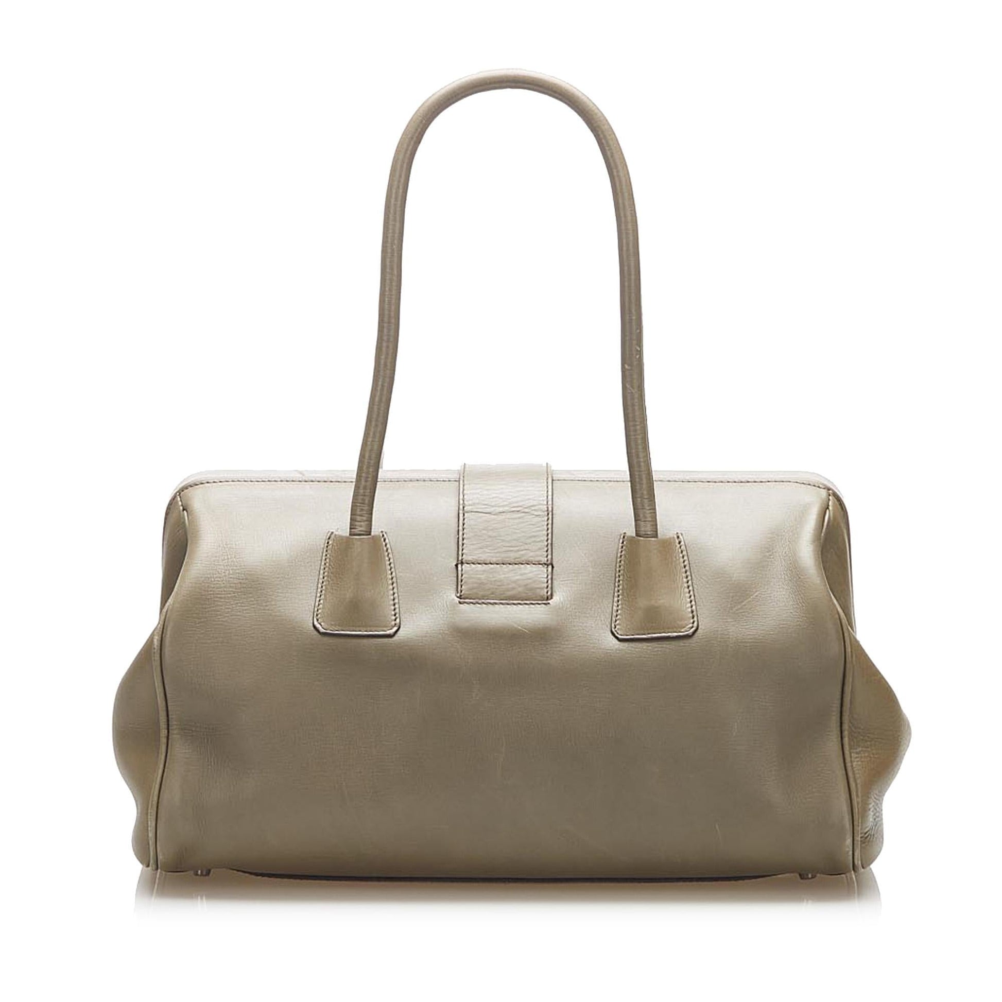 Prada Vitello Fibbia Handbag (SHG-22324)