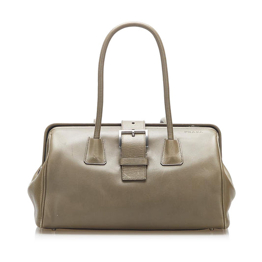 Prada Vitello Fibbia Handbag (SHG-22324)