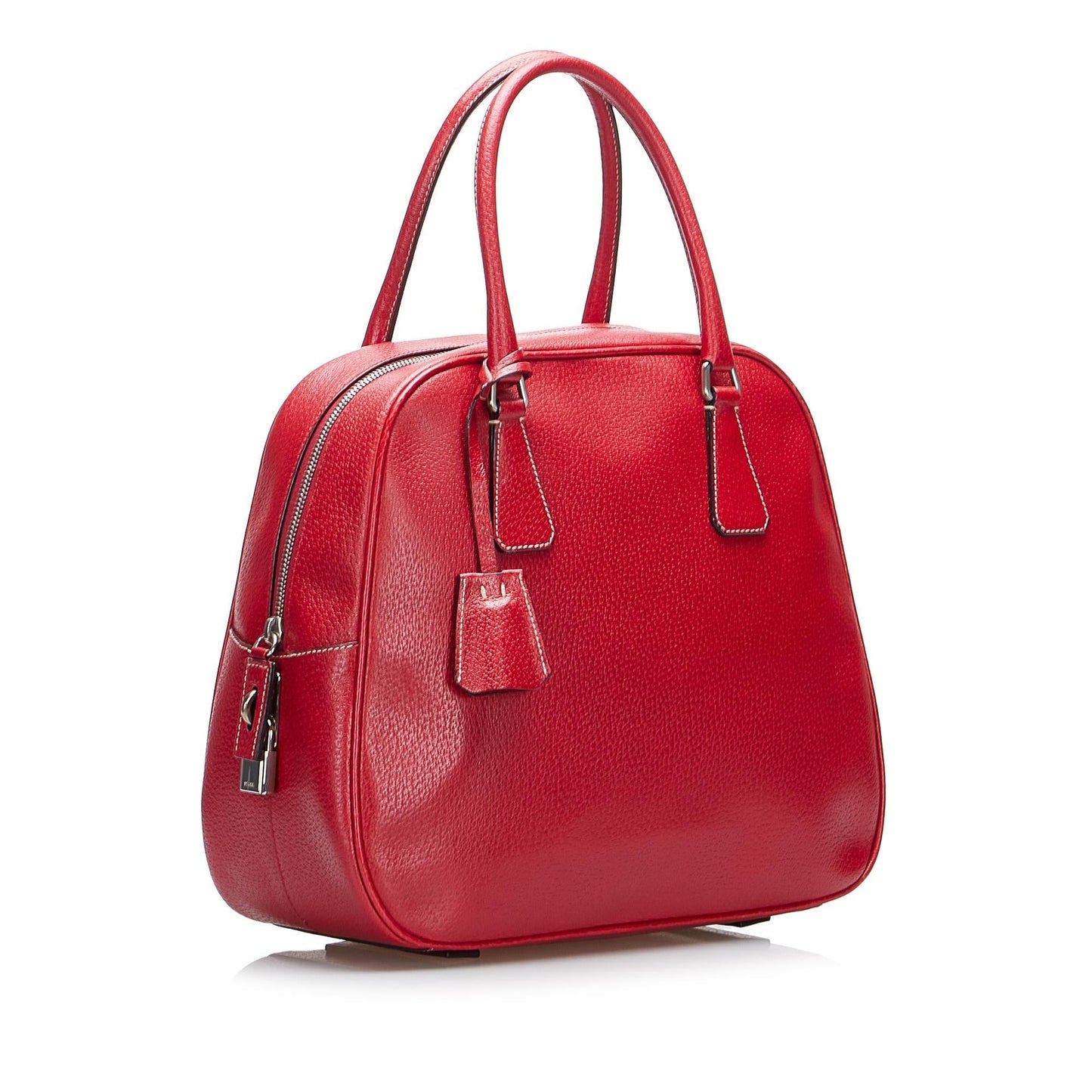 Prada Vitello Leather Handbag (SHG-PpWnwM)
