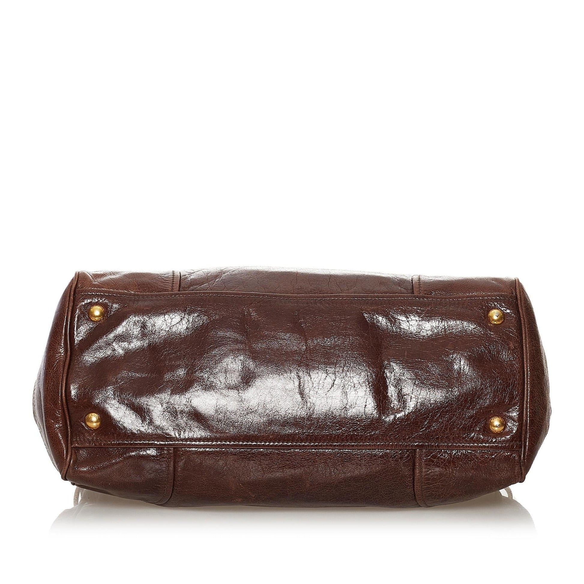 Prada Vitello Shine Handbag (SHG-32676)