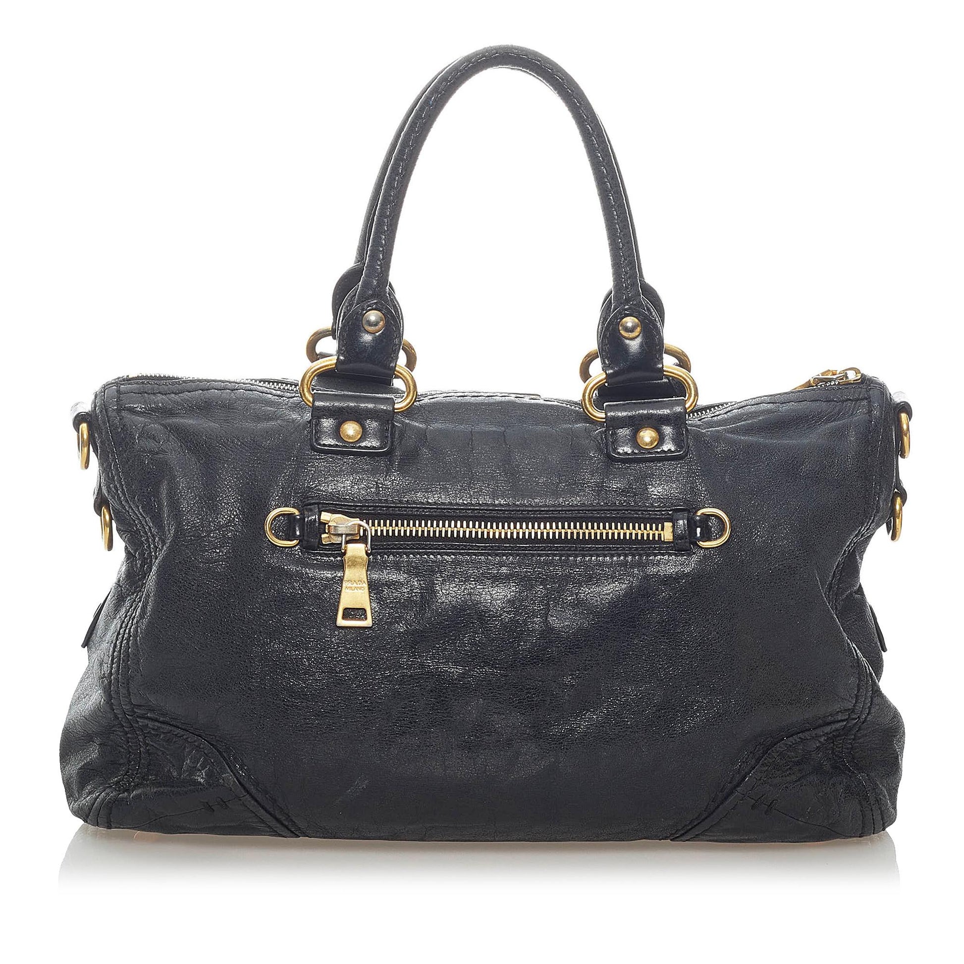 Prada Vitello Shine Handbag (SHG-7Je4iF)