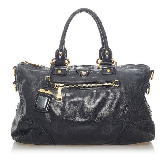 Prada Vitello Shine Handbag (SHG-7Je4iF)