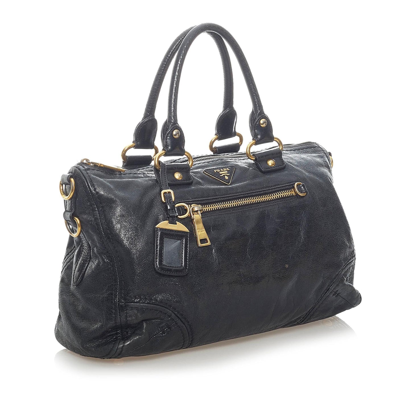 Prada Vitello Shine Handbag (SHG-7Je4iF)