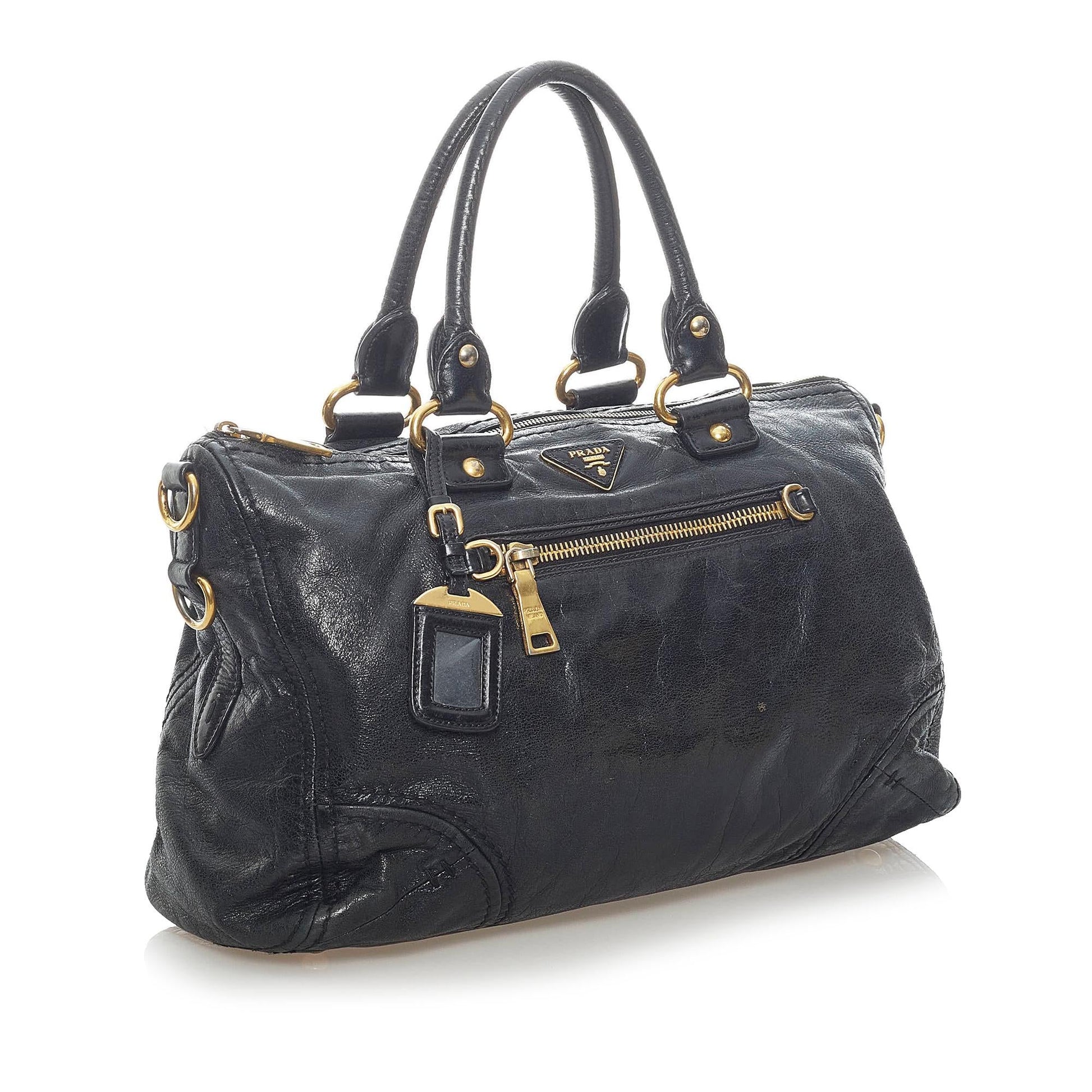 Prada Vitello Shine Handbag (SHG-7Je4iF)
