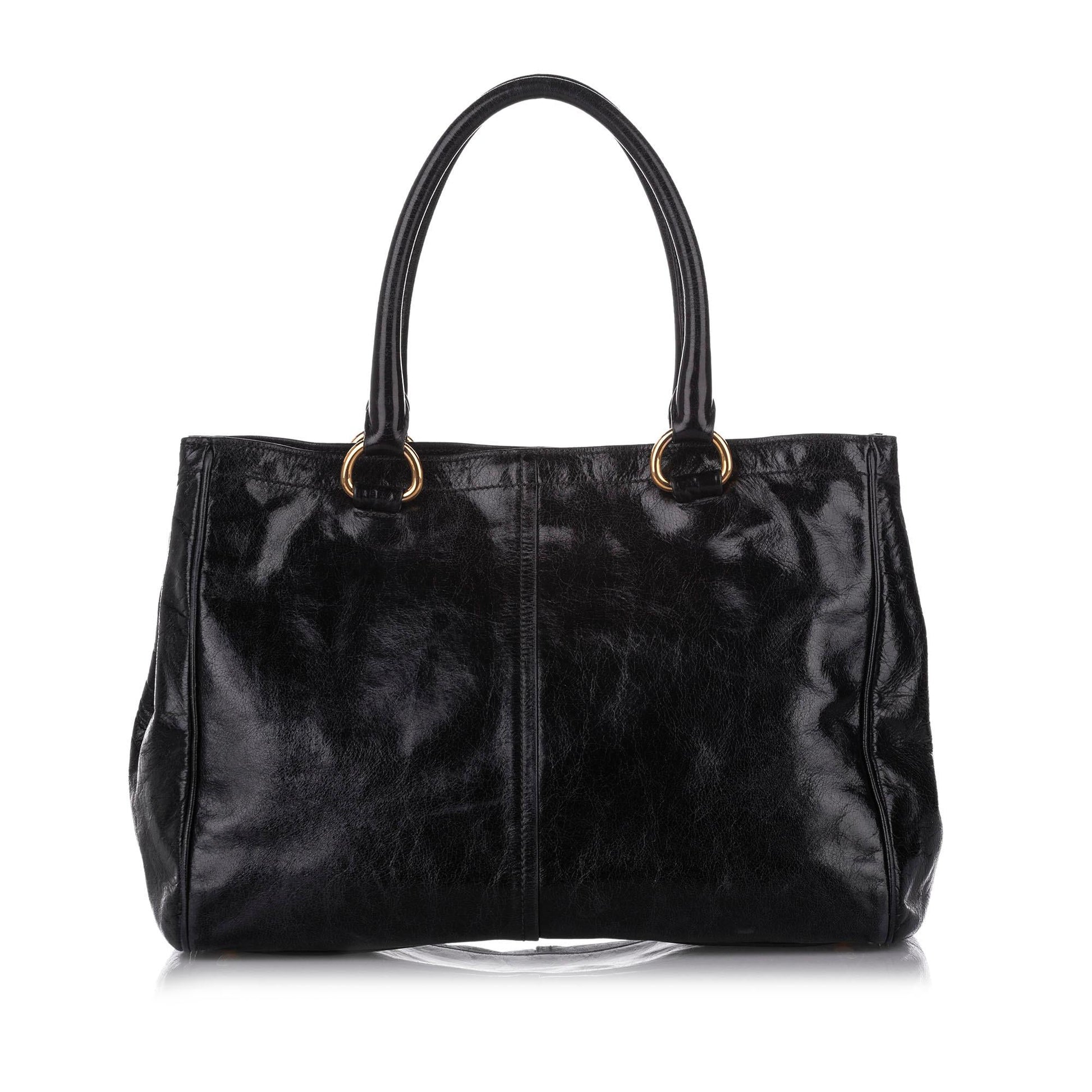 Prada Vitello Shine Satchel (SHG-18698)