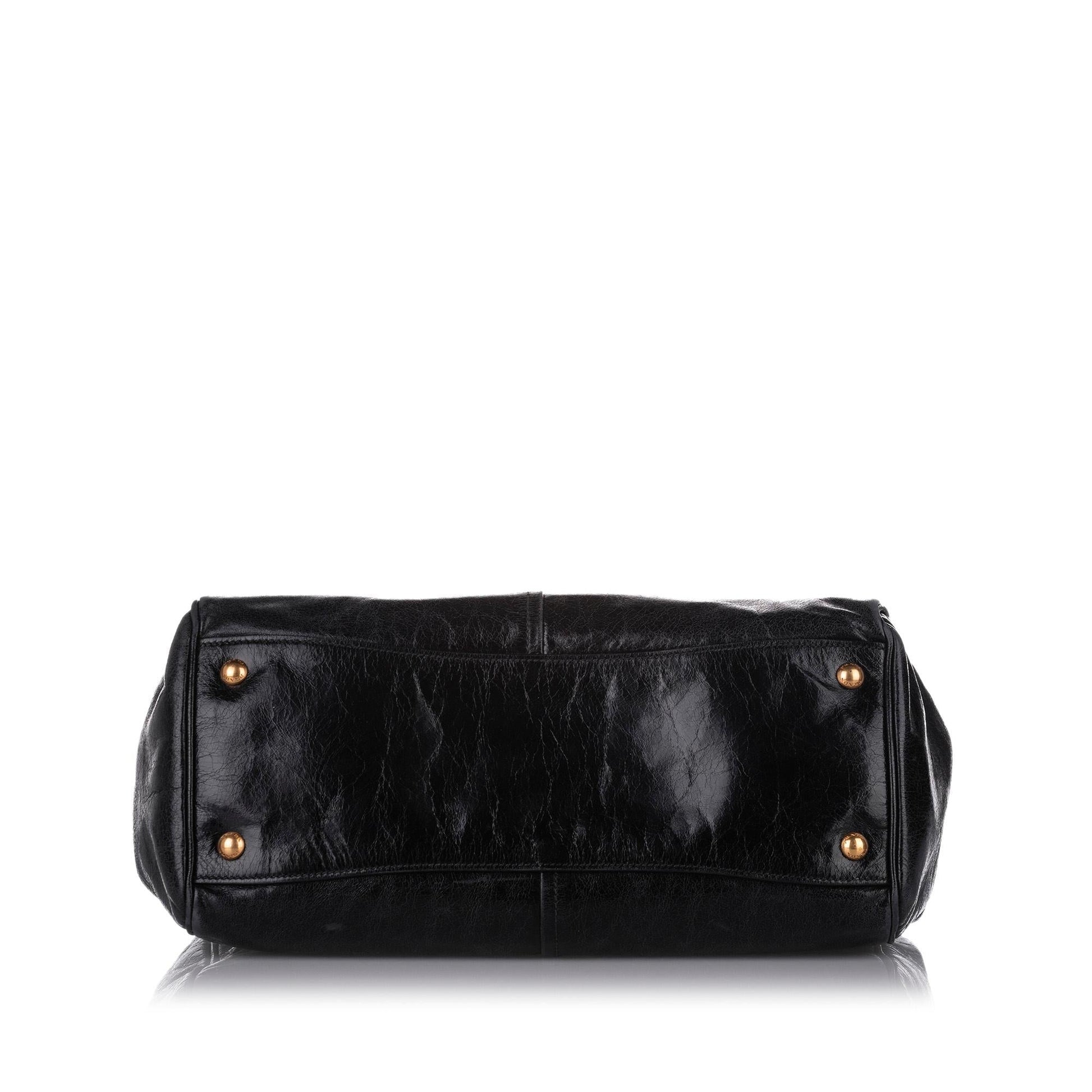 Prada Vitello Shine Satchel (SHG-18698)