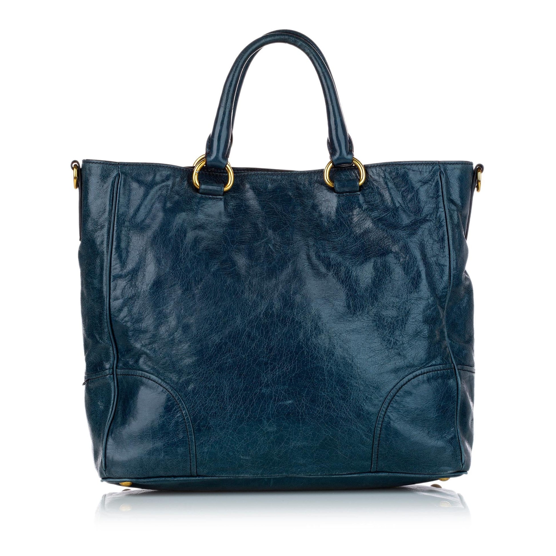 Prada Vitello Shine Satchel (SHG-27604)