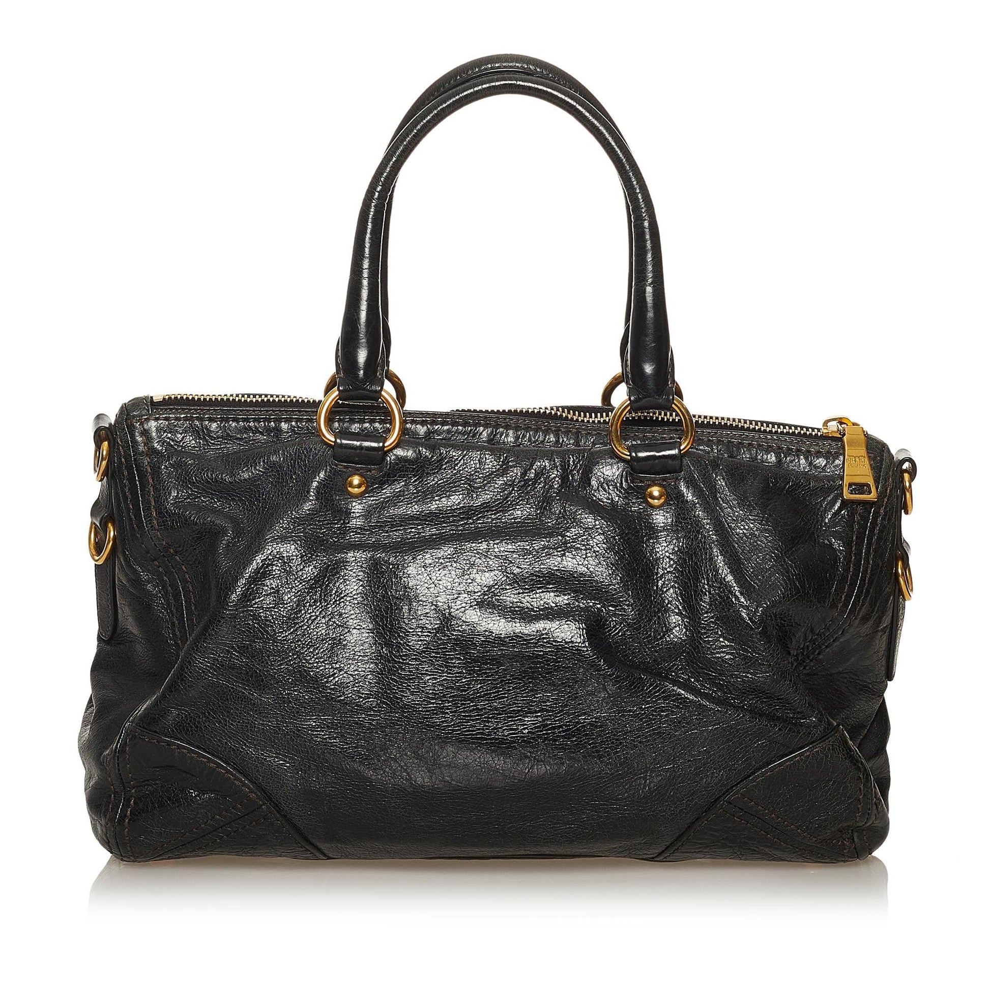 Prada Vitello Shine Satchel (SHG-29261)