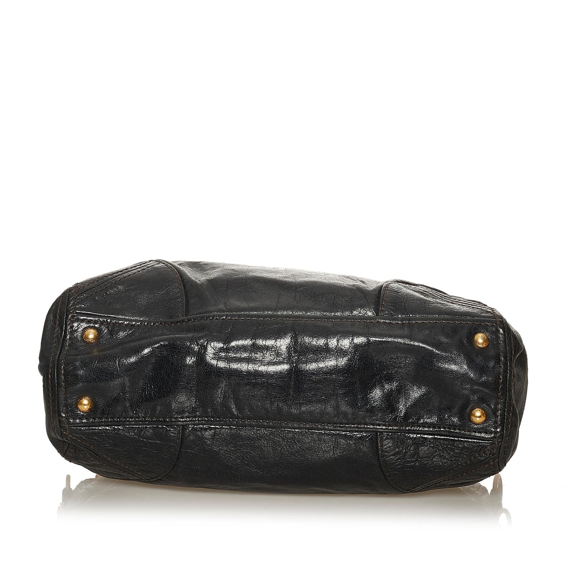Prada Vitello Shine Satchel (SHG-29261)