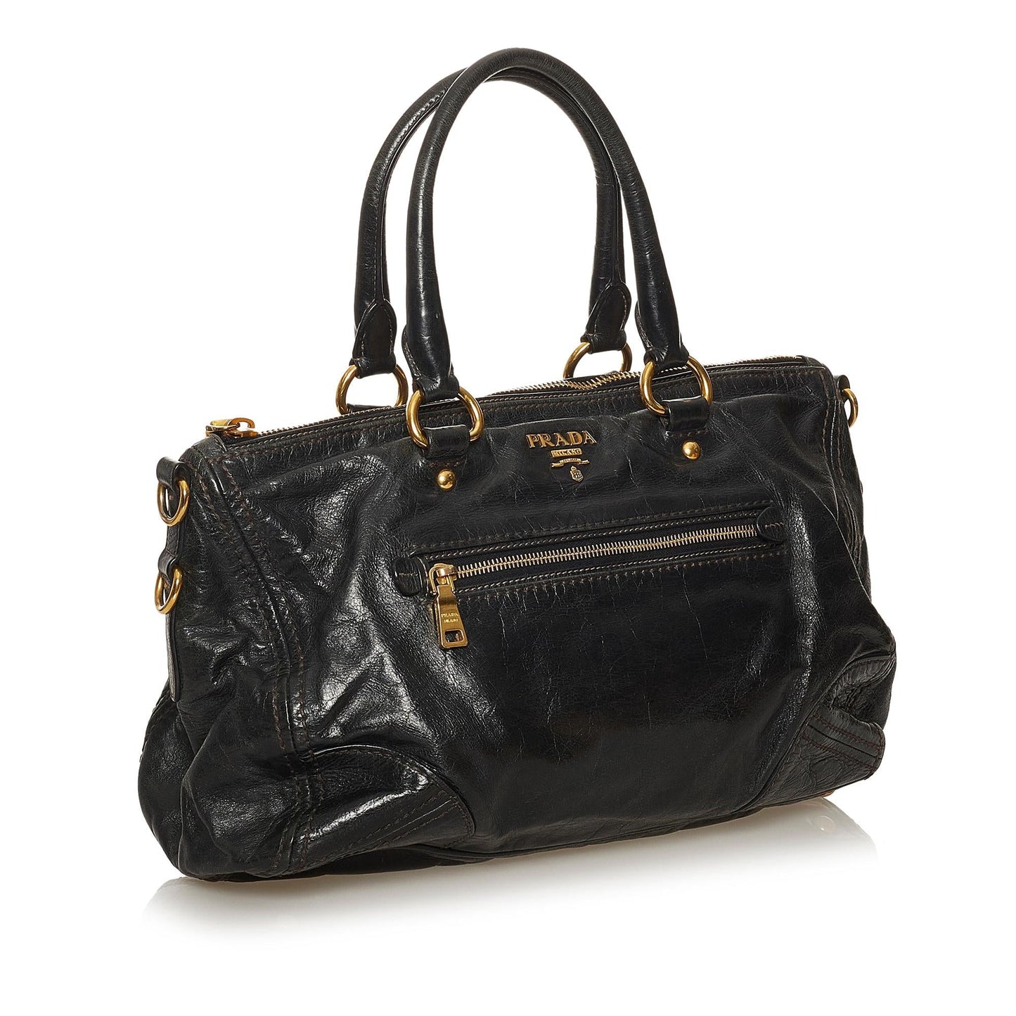 Prada Vitello Shine Satchel (SHG-29261)