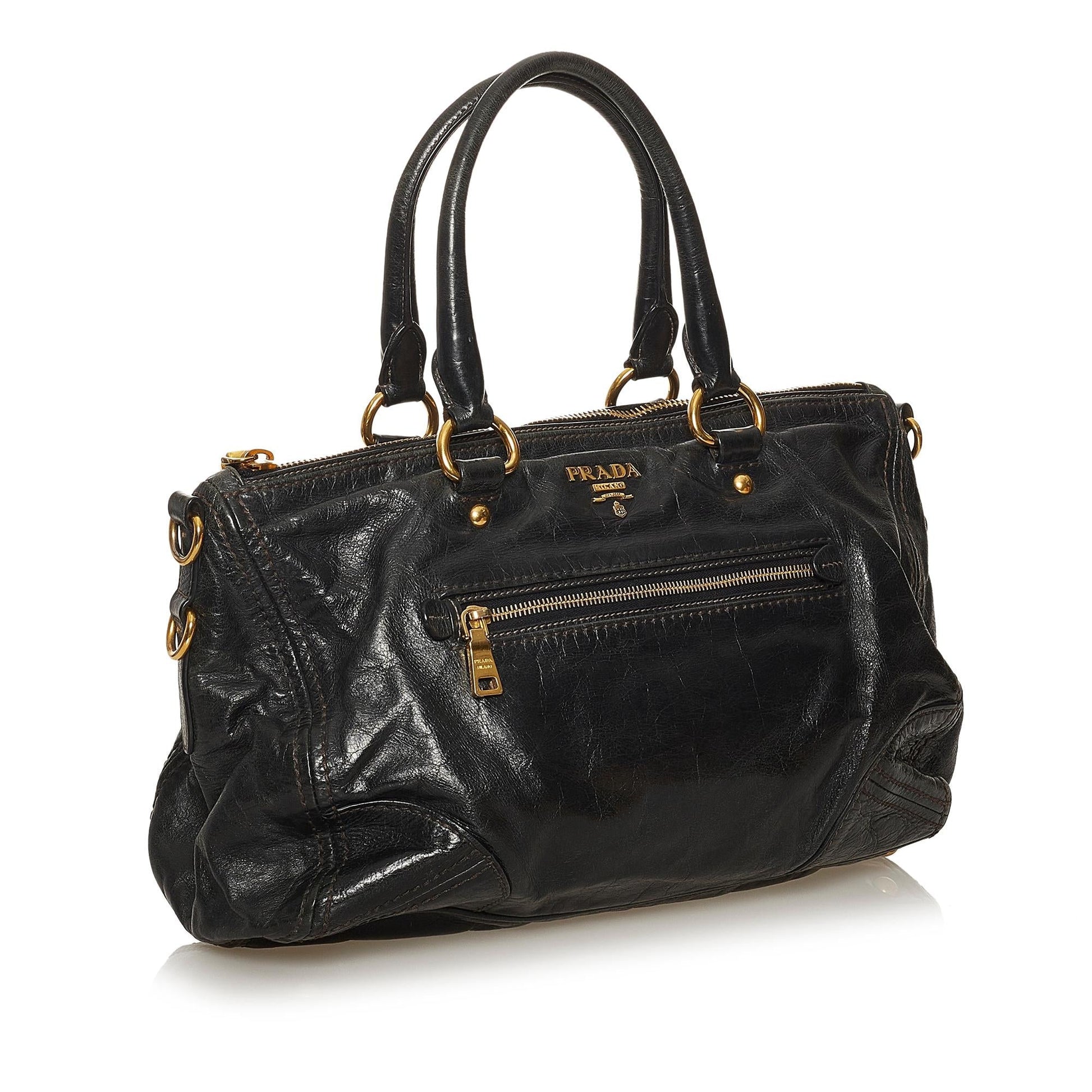 Prada Vitello Shine Satchel (SHG-29261)
