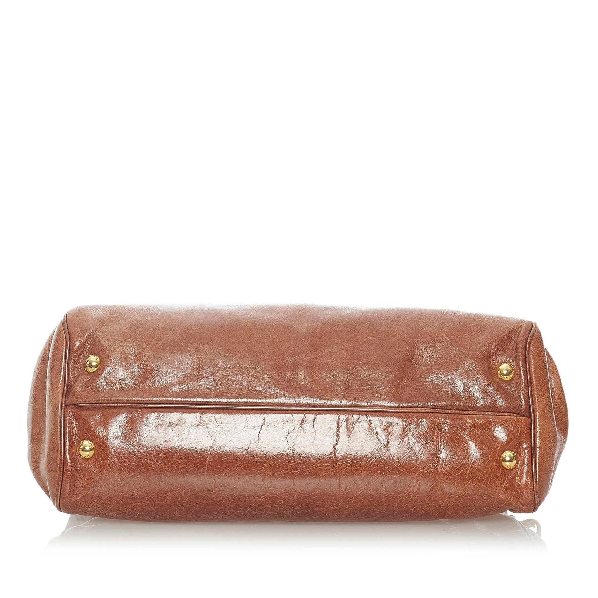 Prada Vitello Shine Satchel (SHG-32637)