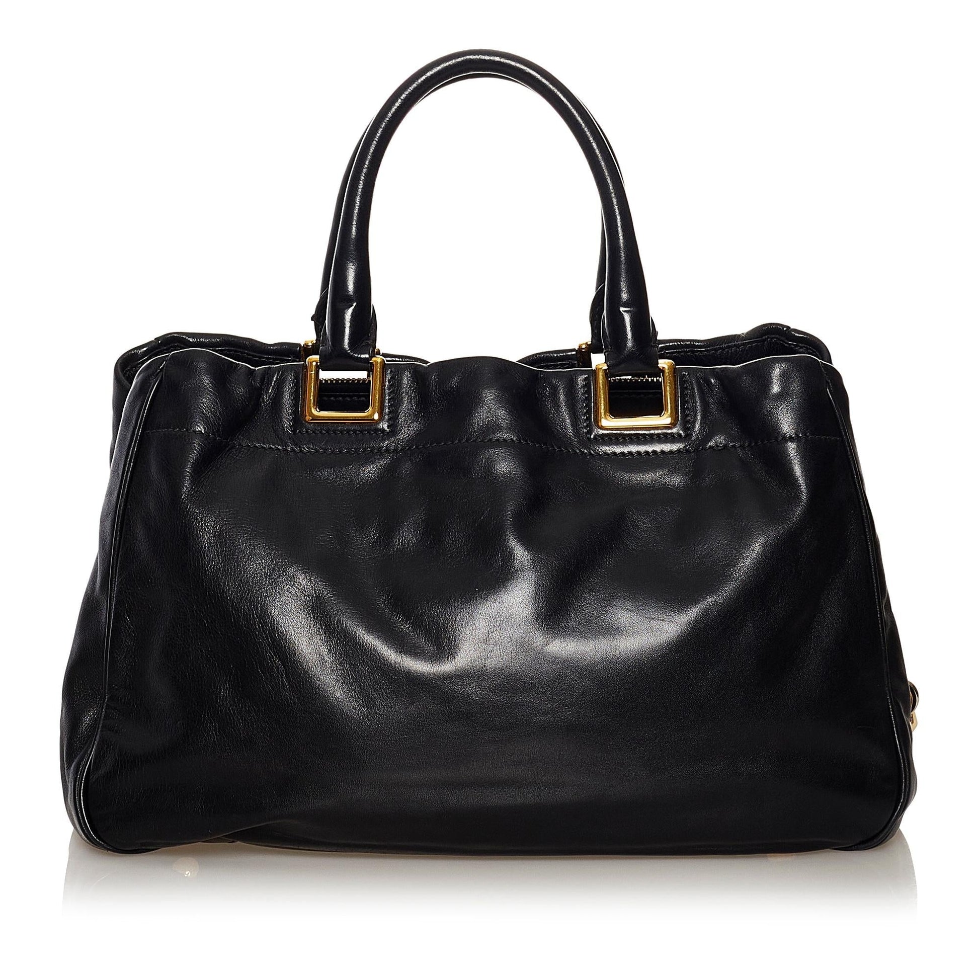 Prada Vitello Shine Satchel (SHG-32949)