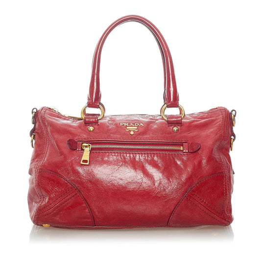 Prada Vitello Shine Satchel (SHG-33139)