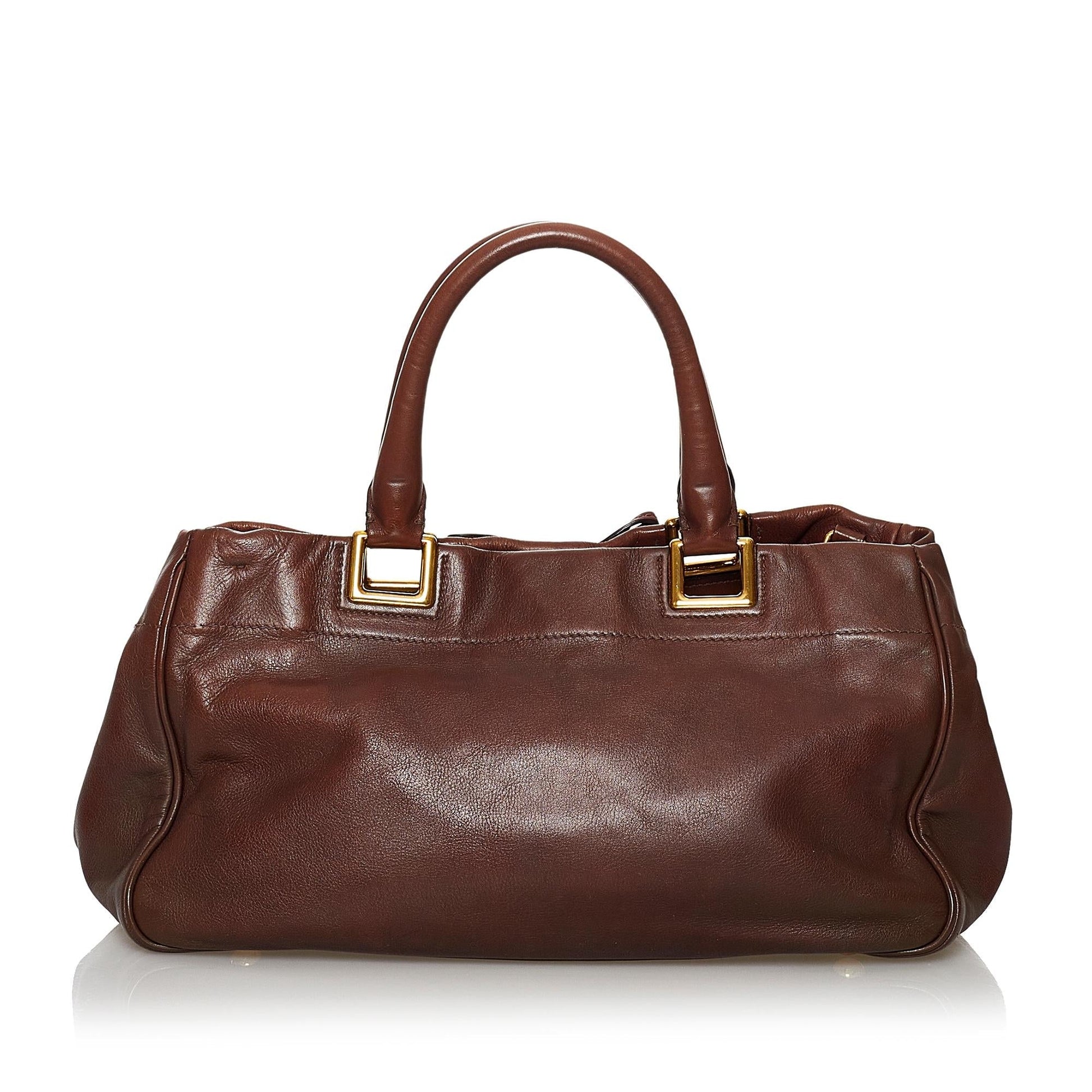 Prada Vitello Shine Satchel (SHG-33929)