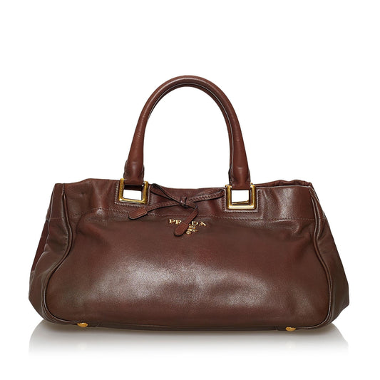 Prada Vitello Shine Satchel (SHG-33929)