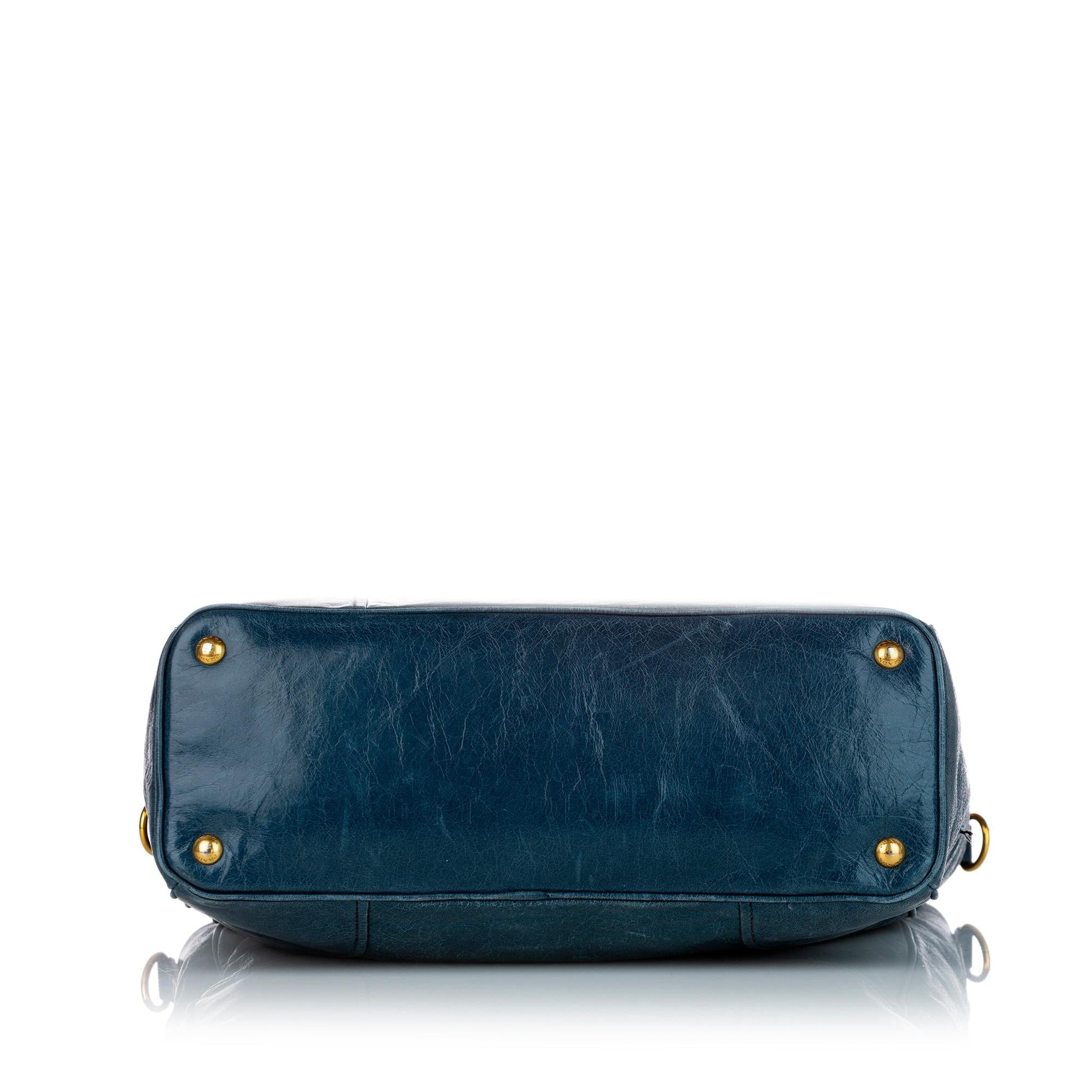 Prada Vitello Shine Satchel (SHG-34667)