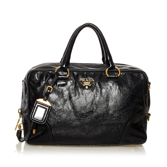 Prada Vitello Shine Satchel (SHG-35110)