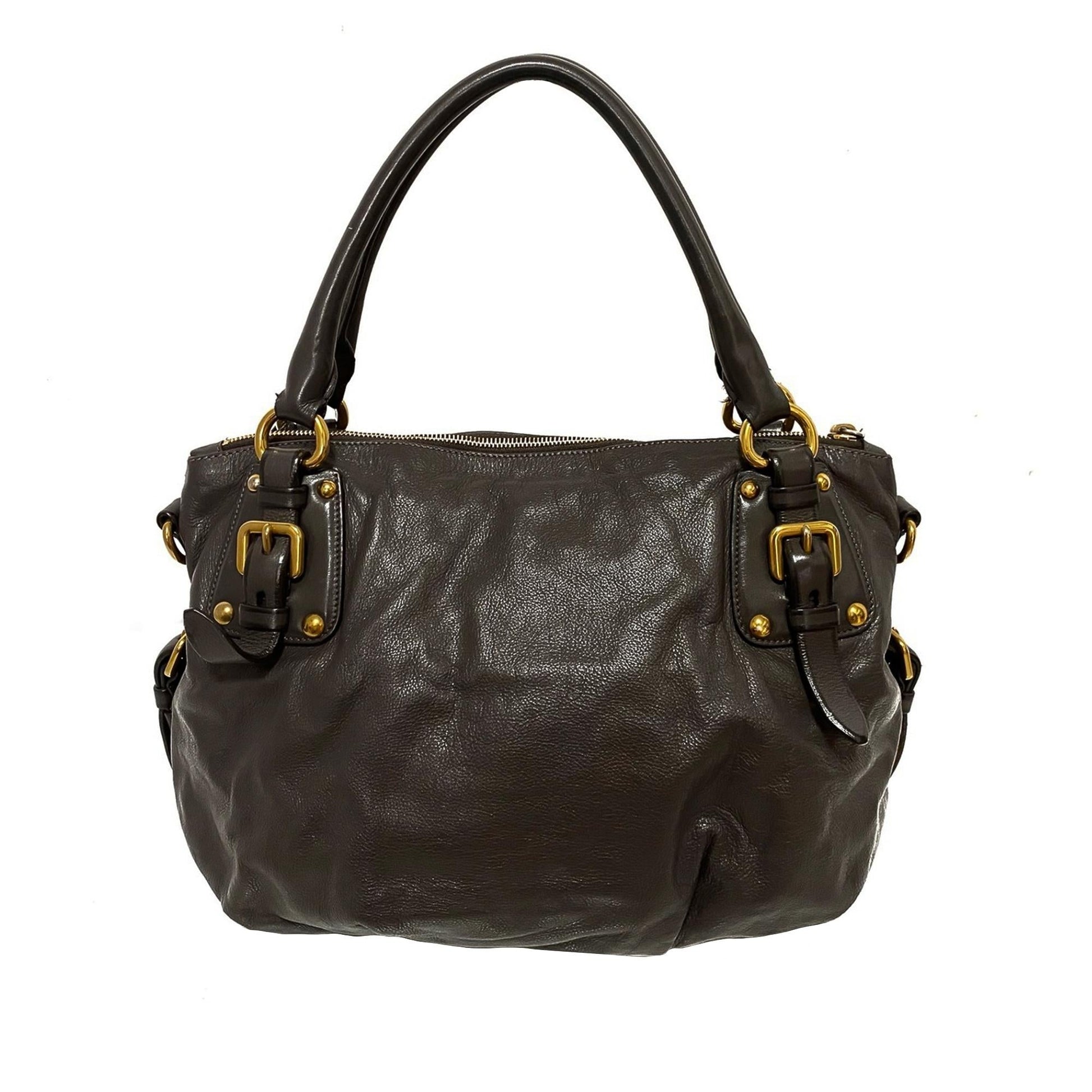 Prada Vitello Shine Satchel (SHG-35815)