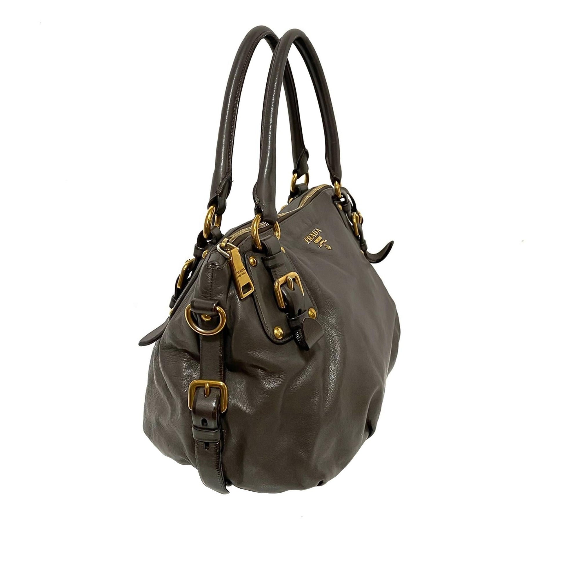 Prada Vitello Shine Satchel (SHG-35815)