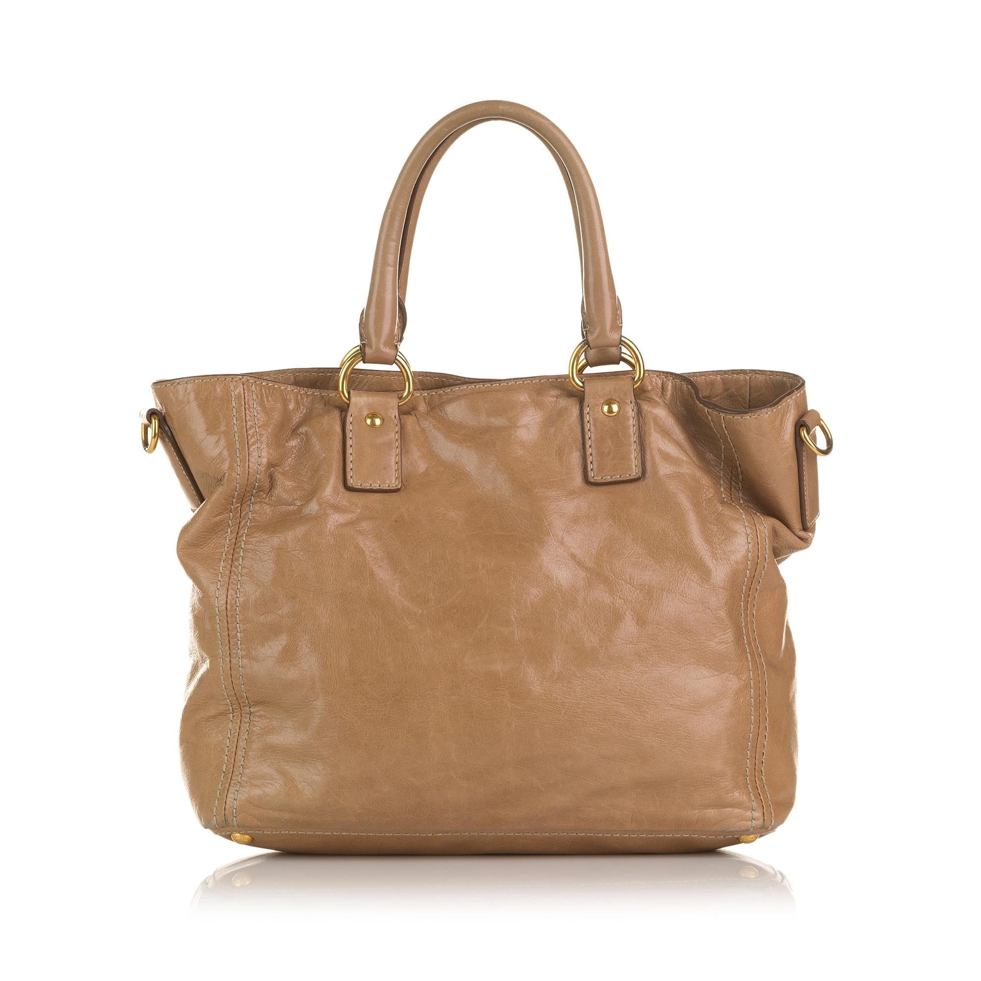 Prada Vitello Shine Satchel (SHG-36975)