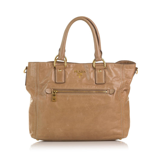 Prada Vitello Shine Satchel (SHG-36975)