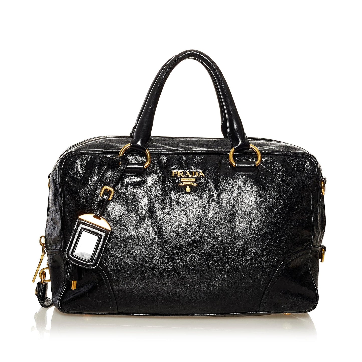 Prada Vitello Shine Satchel (SHG-37205)